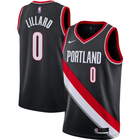 Herren NBA Portland Trail Blazers Trikot Damian Lillard 0 Nike 2020-2021 Icon Edition Swingman